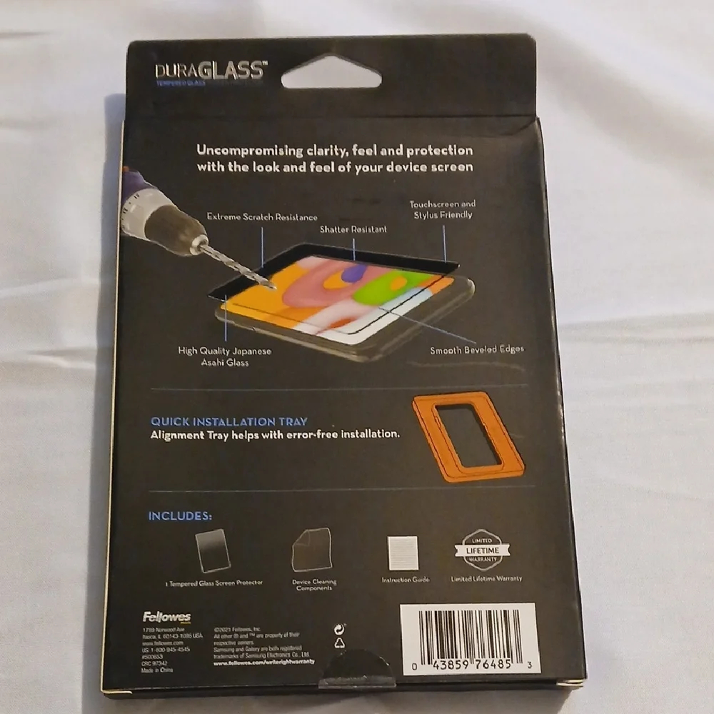 Samsung Galaxy A01 Duraglass Screen Protector - Black
